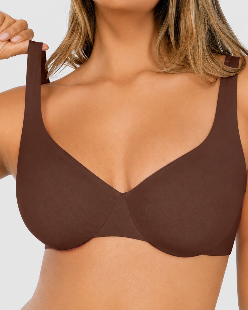 Plus Size Unlined Minimizer Underwire Bra