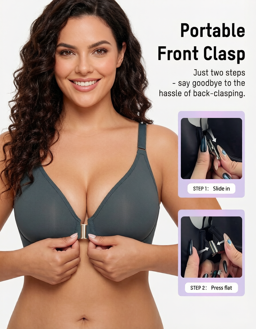All-Day Comfort Front Closure Mesh Bra