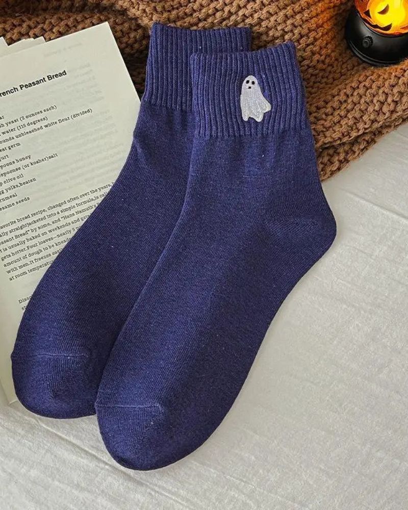 Cozy Halloween Crew Socks 5-Pack