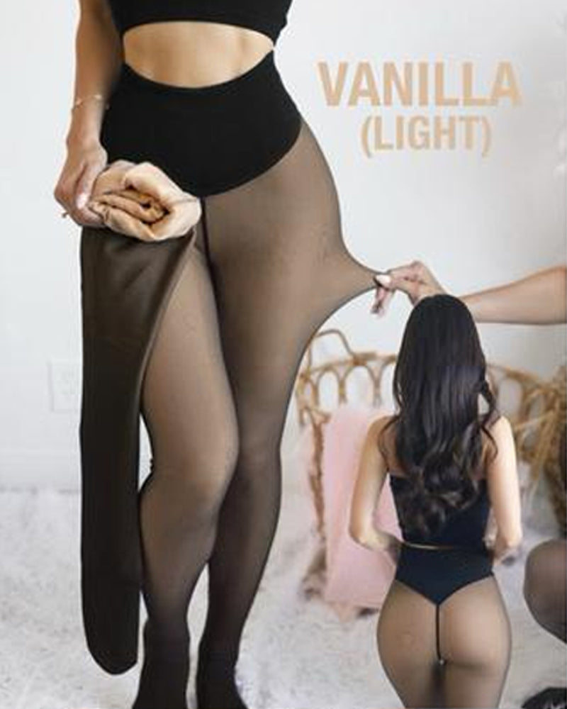 Viral One-Seam Shaping Fleece Tights