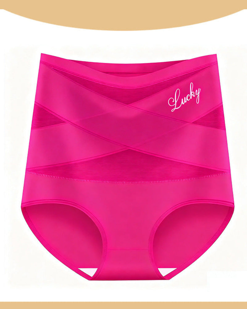 High-Waist Tummy Control Seamless Shaping Lucky Panties(4pcs)