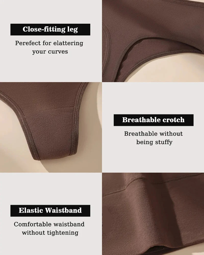 High-waist seamless thongs, tummy control, soft stretch, no-show
