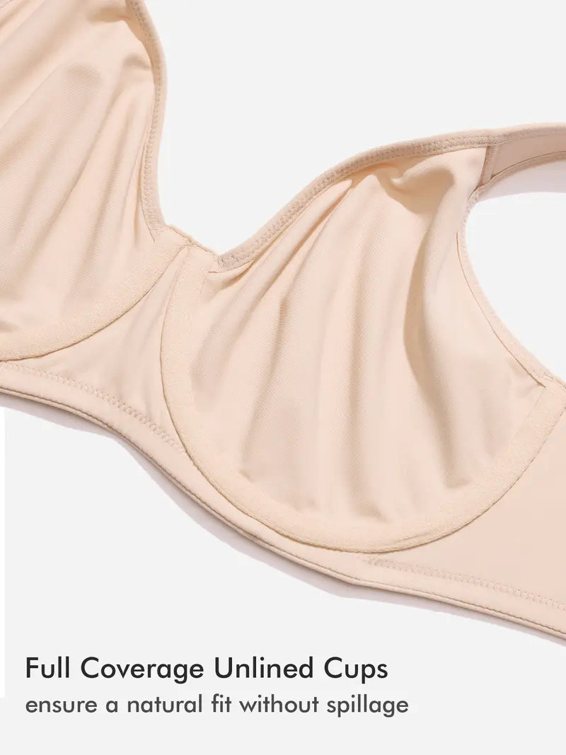 Plus Size Minimizer Bra – Full Coverage, Seamless, Cool Comfort Daily Fit