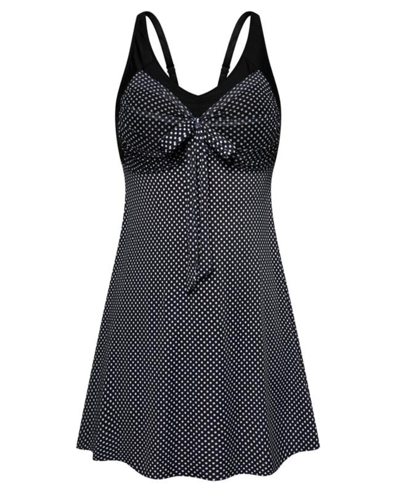 Women's Two Piece Swim Dress Plus Size Tummy Control Tankinis Swimdress Floral Printed Swimwear Swimsuits with Boyshort