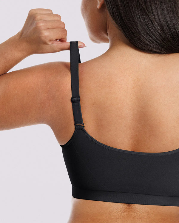 Bare Essentials Skin Flow Front-Zipper Wireless Bra