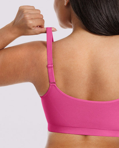 Bare Essentials Skin Flow Front-Zipper Wireless Bra