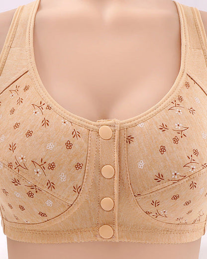 Front Closure Wireless Bras for Women
