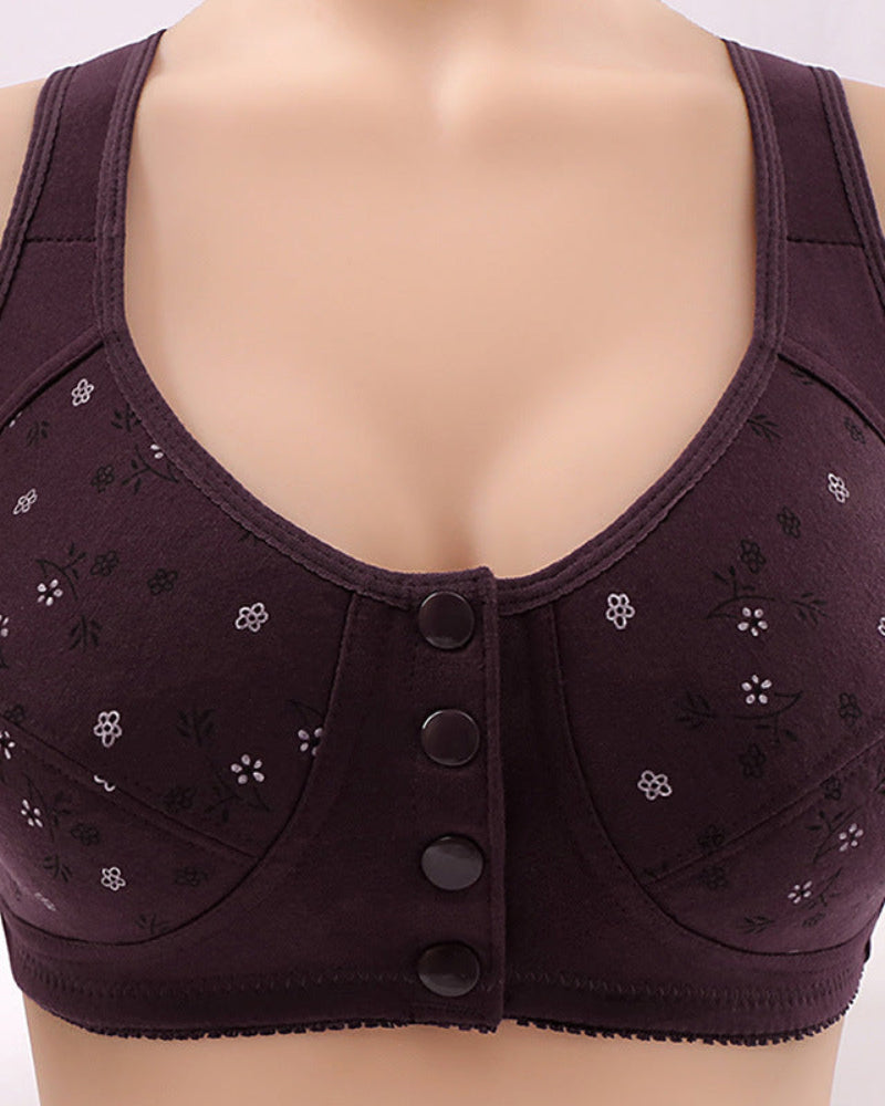 Front Closure Wireless Bras for Women