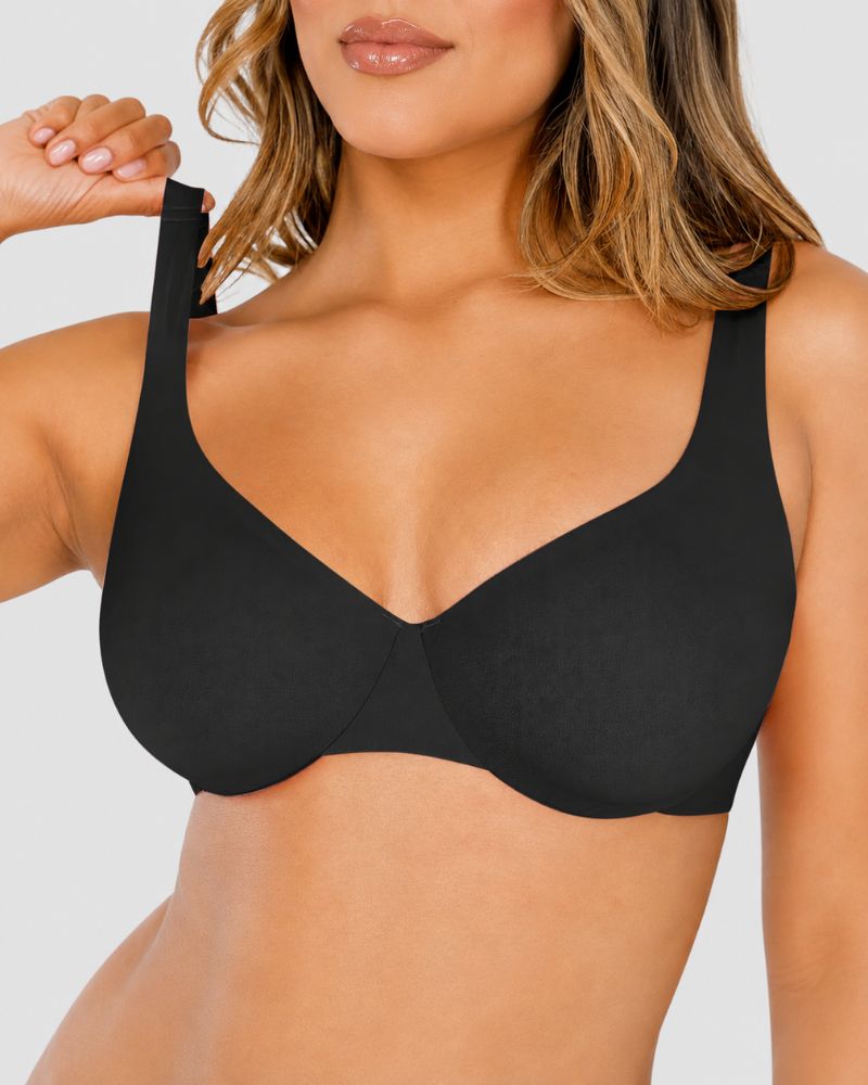 Plus Size Unlined Minimizer Underwire Bra