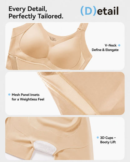 Cooling Tummy Control Butt-Lift Shapewear Bodysuit