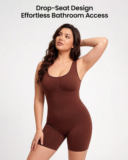 Triple-Zone Compression Drop-Seat Full Body Shaping Bodysuit