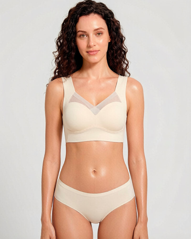 Comfortable Smoothing Mesh Bra