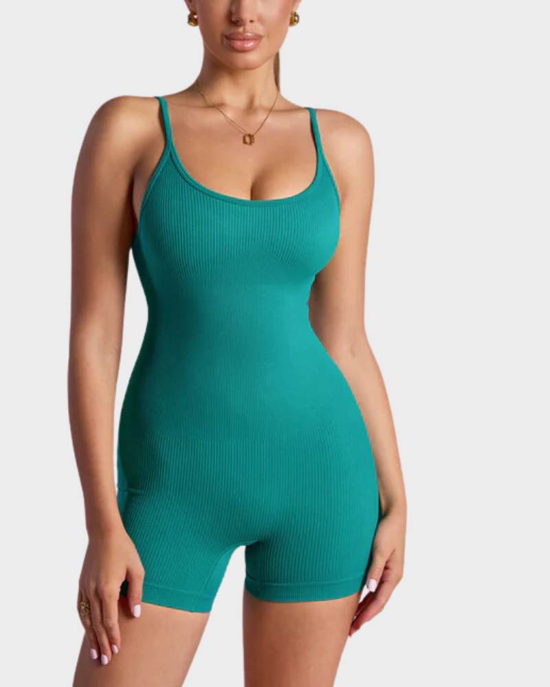 Slimming Spaghetti Strap Romper Shorts