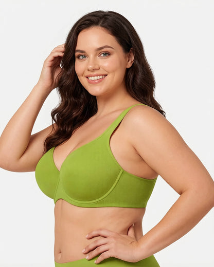 Soft Plus Size Full Coverage Unlined Minimizer Bra
