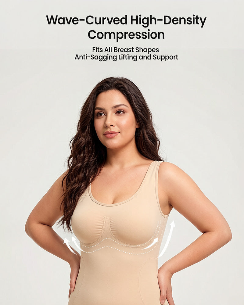 Triple-Zone Compression Drop-Seat Full Body Shaping Bodysuit