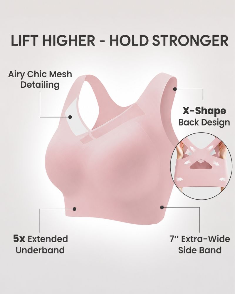 X-Back Wireless Posture Support Bra
