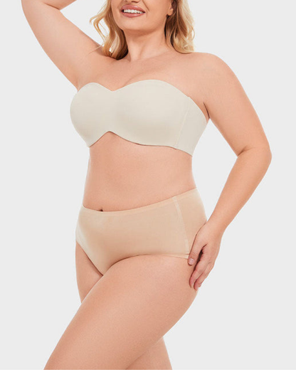 Full Support Non-Slip Convertible Bandeau Bra