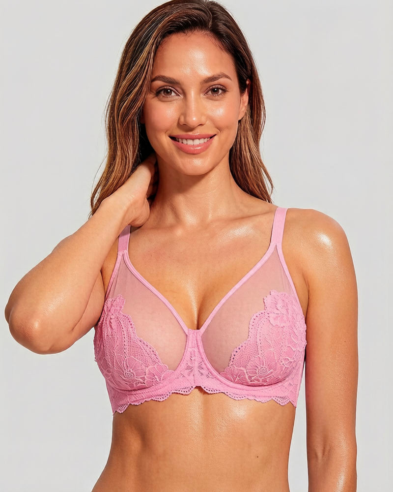 Full Coverage Lace Bras Set of 2
