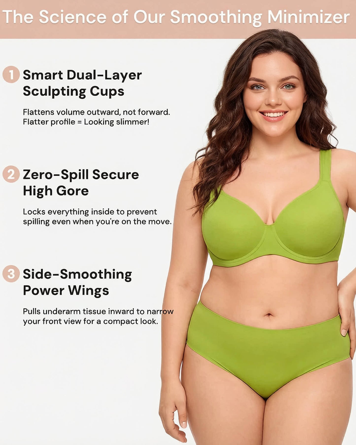 Soft Plus Size Full Coverage Unlined Minimizer Bra