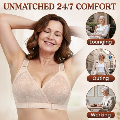 Easy-Wear Front Wrap Comfort Bra