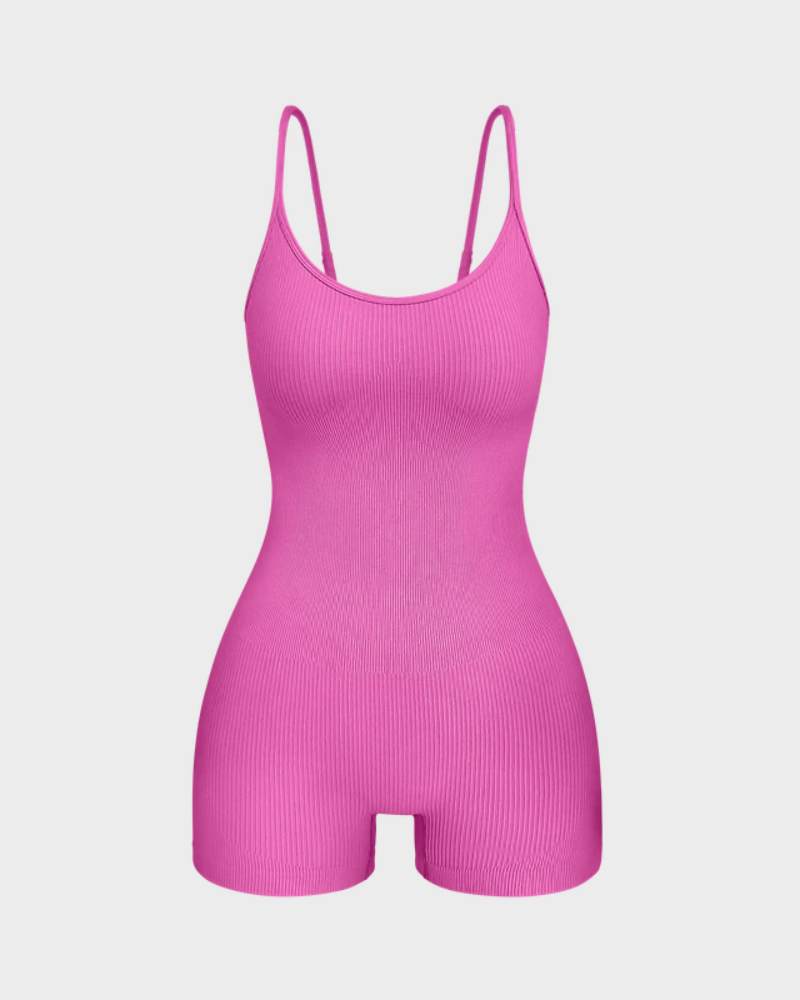 Slimming Spaghetti Strap Romper Shorts