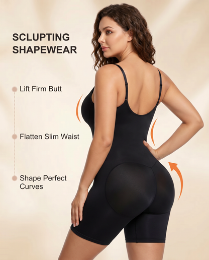 Women's Tummy Control Zip Front Bodysuit