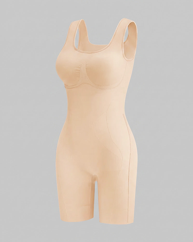 Triple-Zone Compression Drop-Seat Full Body Shaping Bodysuit