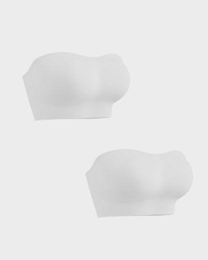 Wireless Strapless Bandeau Bra with Anti‑Slip Silicone Support