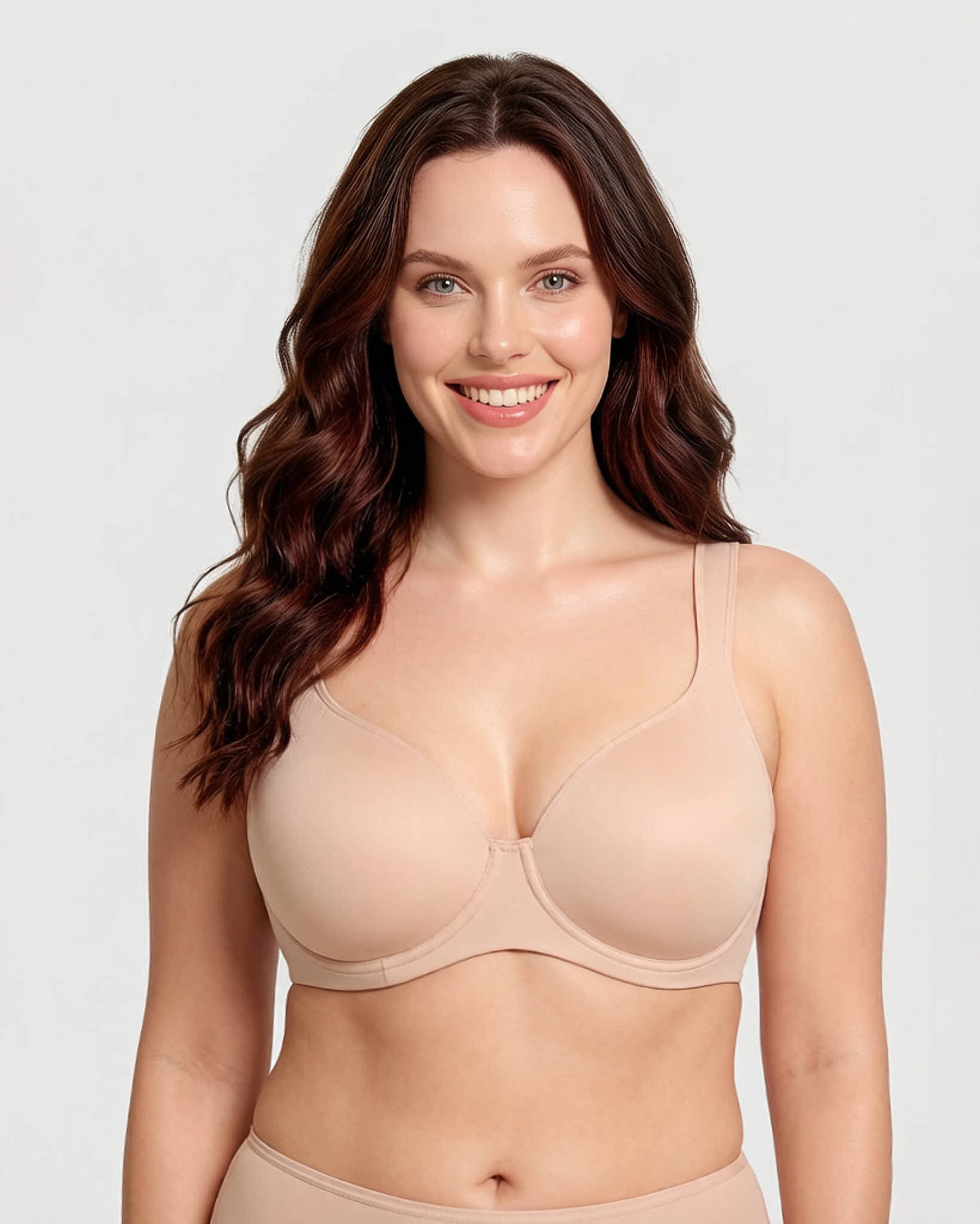 Soft Plus Size Full Coverage Unlined Minimizer Bra
