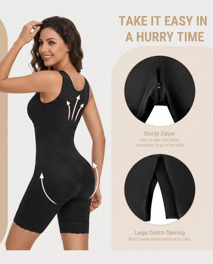 Double Compression Tummy Control Shapewear With Bra
