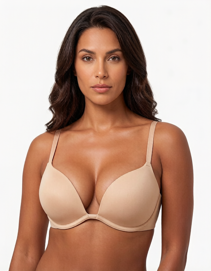 Deep V Push-Up T-Shirt Bra – Breathable Everyday Essential