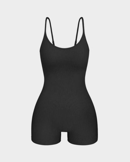 Slimming Spaghetti Strap Romper Shorts