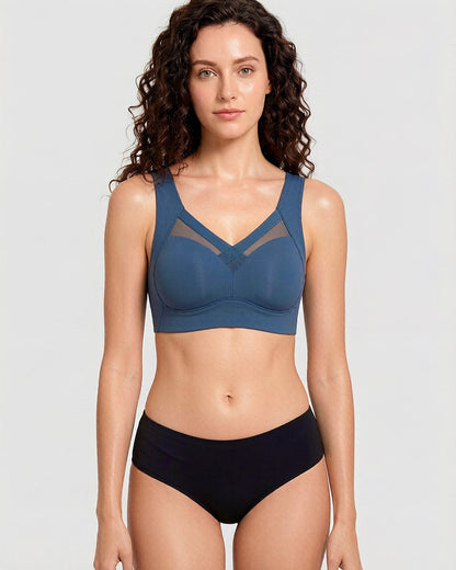 Comfortable Smoothing Mesh Bra