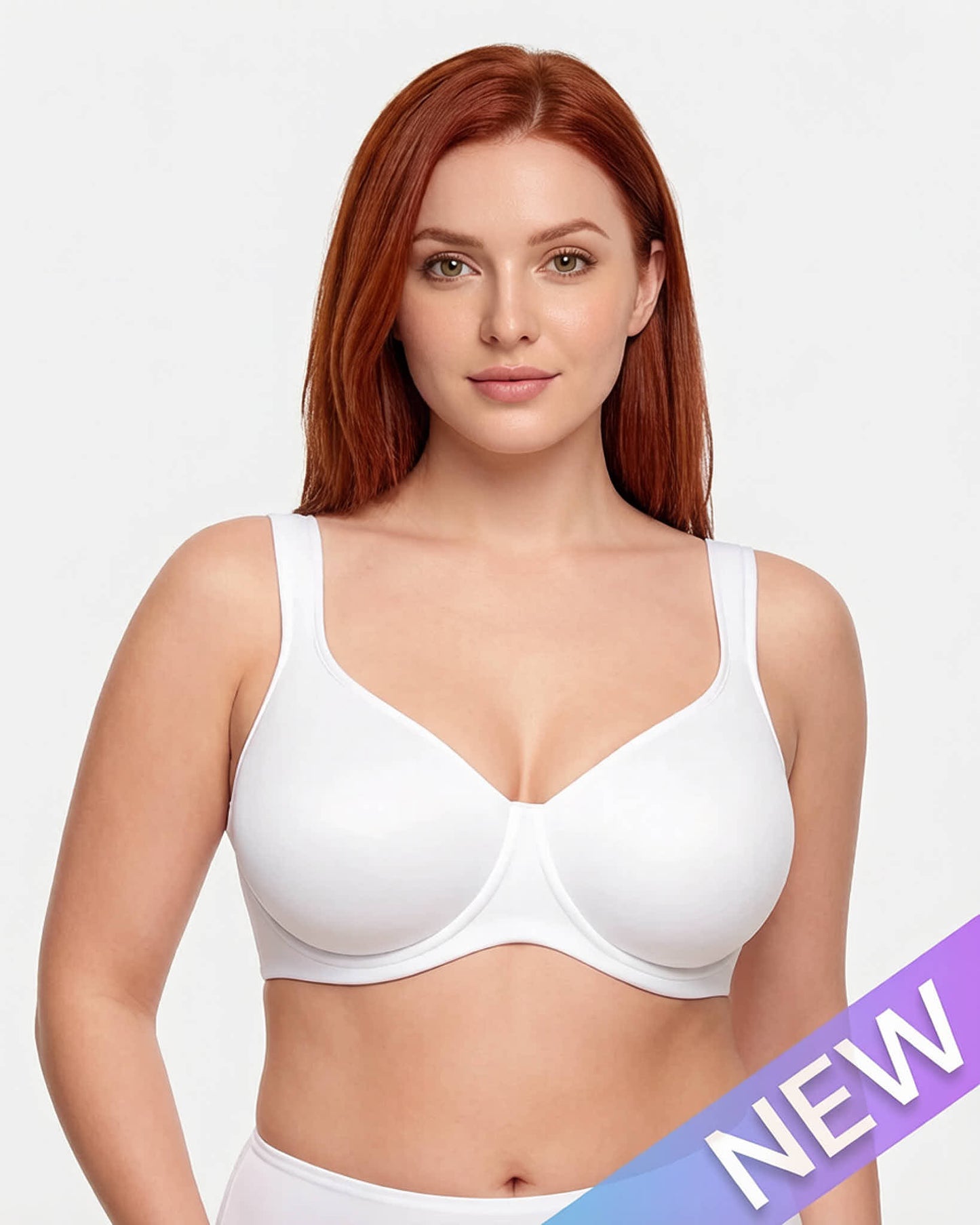 Soft Plus Size Full Coverage Unlined Minimizer Bra