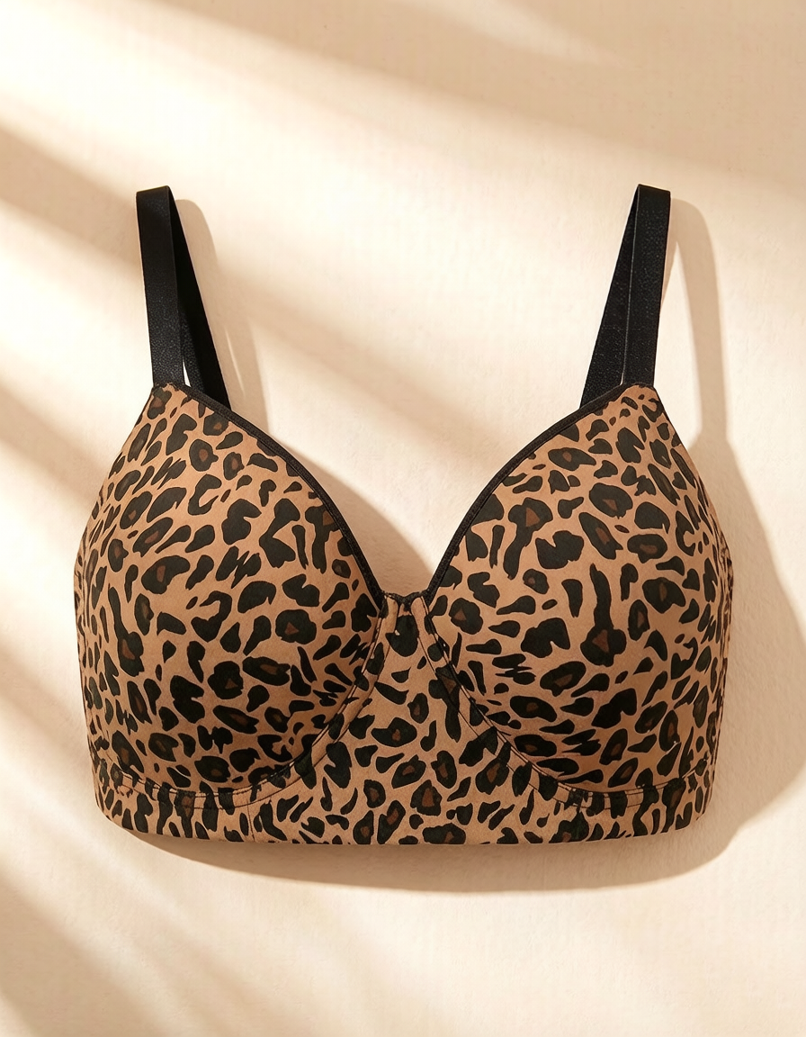 Delia Plus Size Smooth Full-Coverage Longline Support Bra.