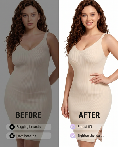 Women's High Elastic Zipper Adjustable Straps Breathable Mesh Design Tummy Control Body Shaper