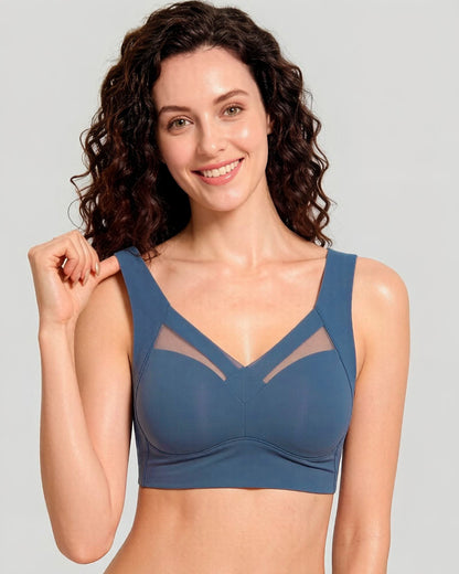 Comfortable Smoothing Mesh Bra