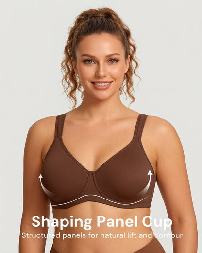 Soft Plus Size Full Coverage Unlined Minimizer Bra
