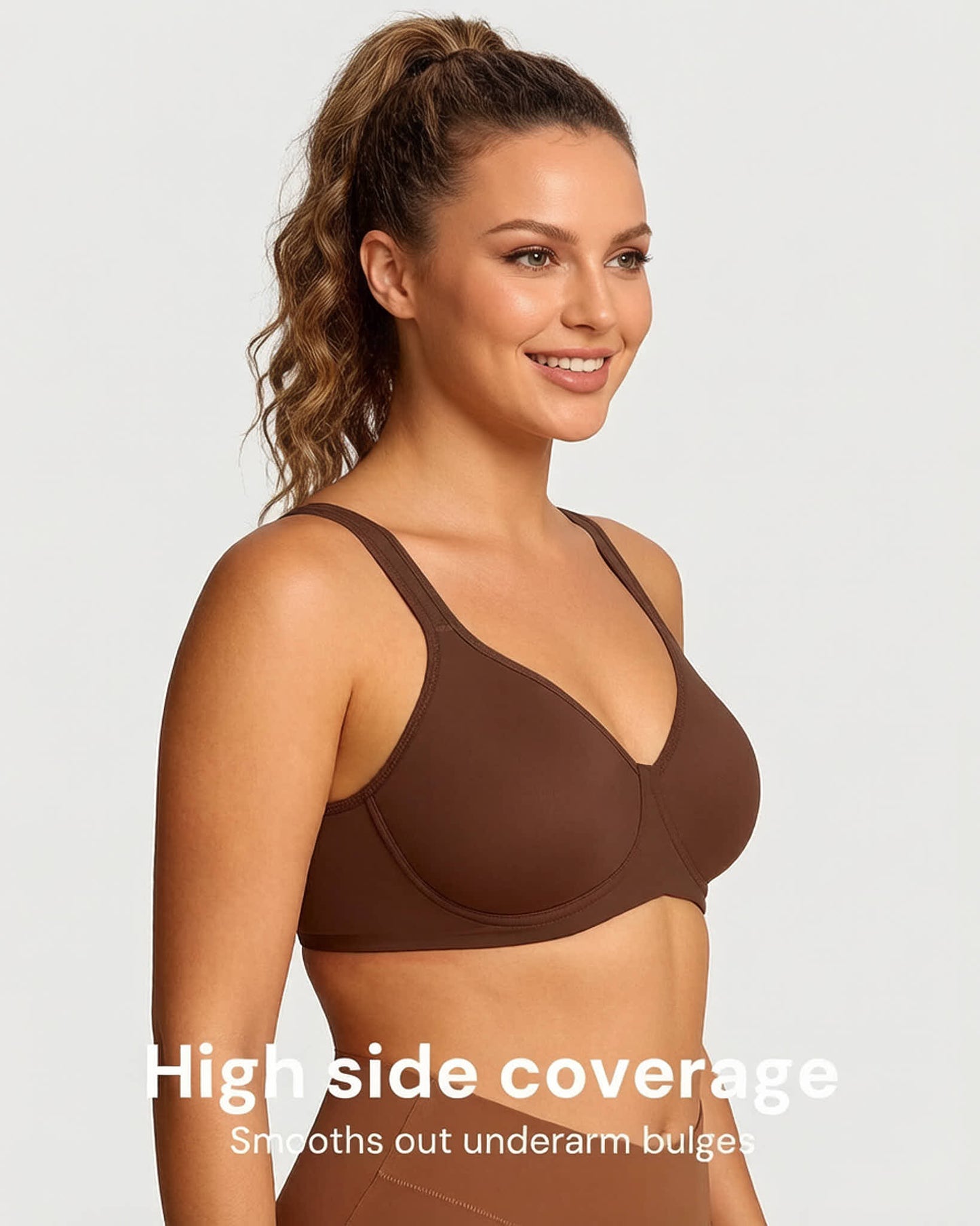 Soft Plus Size Full Coverage Unlined Minimizer Bra