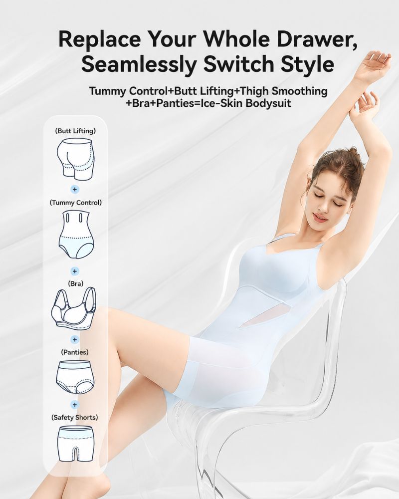 Cooling Tummy Control Butt-Lift Shapewear Bodysuit