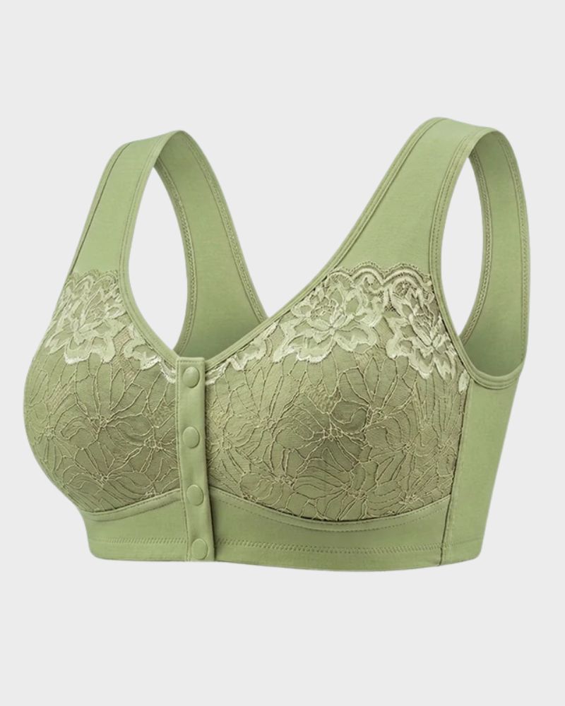 Front-Closure Wireless Support Bra