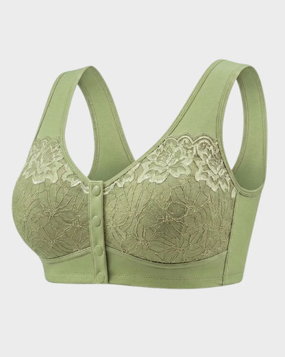 Front-Closure Wireless Support Bra