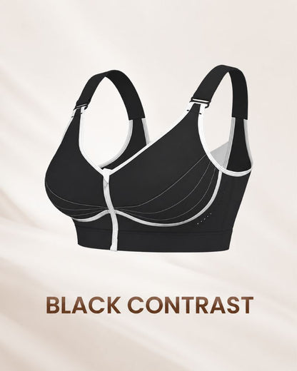 Custom-Lift Posture Support Front-Zip Bra