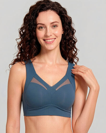 Comfortable Smoothing Mesh Bra