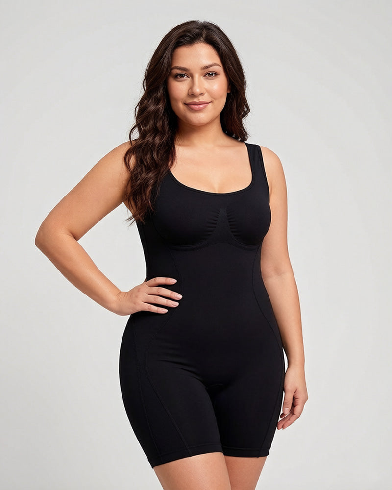 Triple-Zone Compression Drop-Seat Full Body Shaping Bodysuit