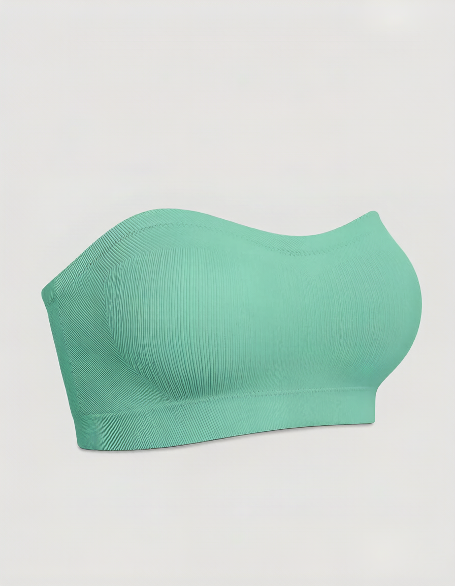 Wireless Strapless Bandeau Bra with Anti‑Slip Silicone Support