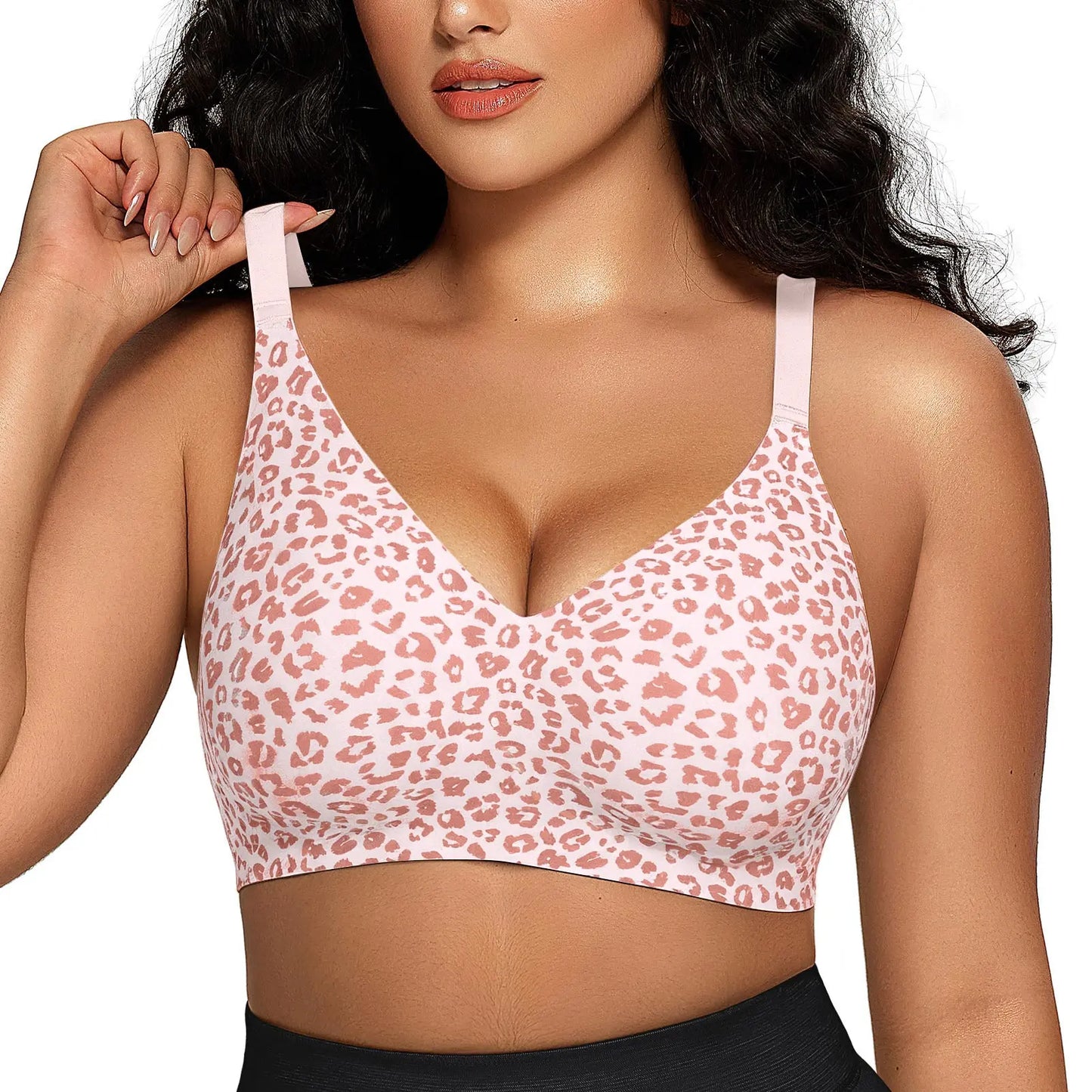 Seamless Deep V Push-Up Wireless Bra For Women