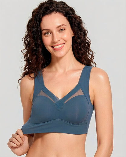 Comfortable Smoothing Mesh Bra