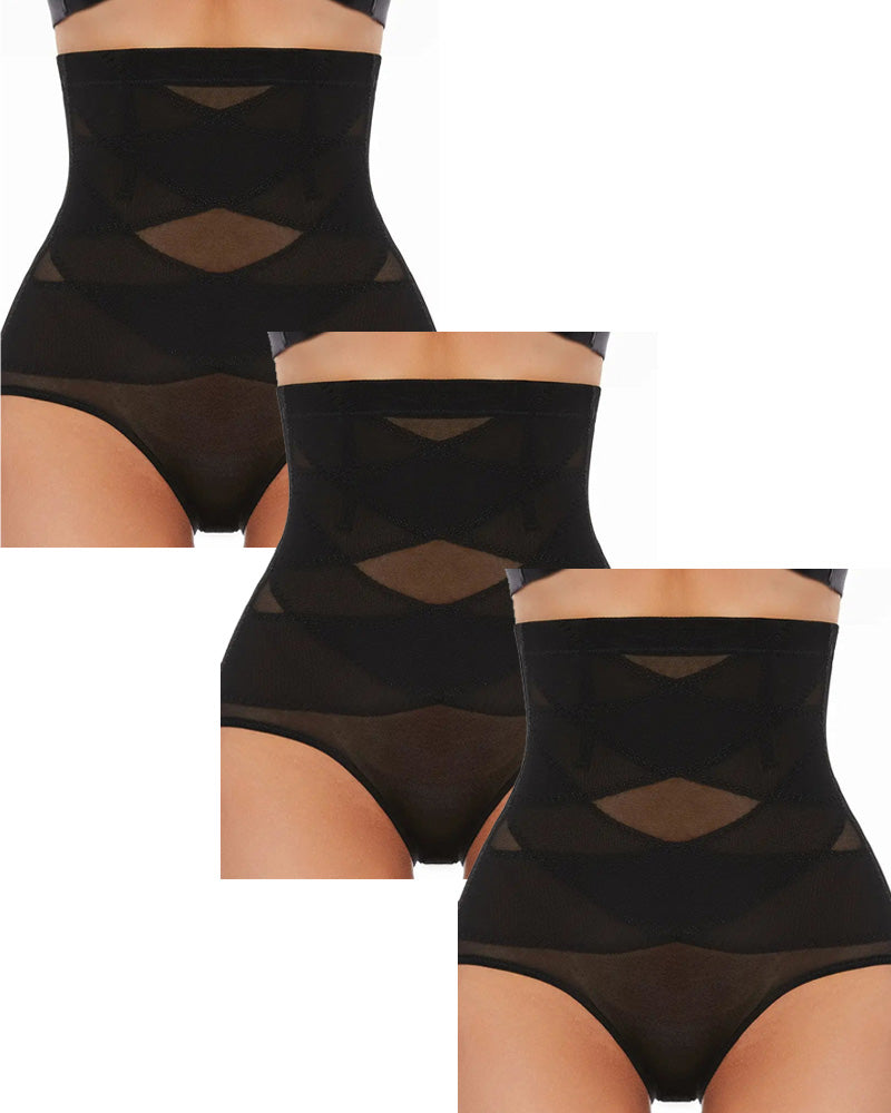 Women'S High-Waisted Shapewear Panties(3 pcs)