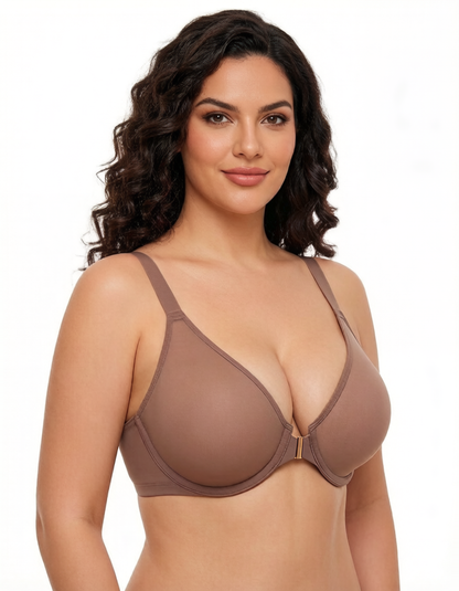 All-Day Comfort Front Closure Mesh Bra